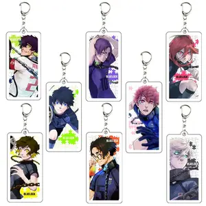 Blue Lock Isagi Yoichi Acrylic Anime Keychain, Cute Creative Bag Charm Pendant Jewelry, Key Ring for Friends Gift
