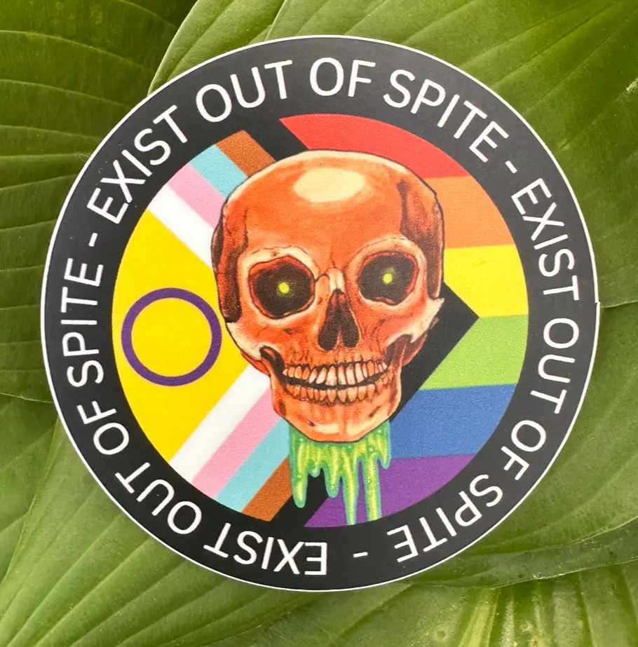 "Exist Out of Spite" LGBTQIA+ Pride Vinyl Sticker