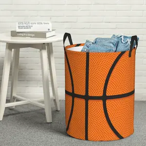 Basketball pattern Laundry Hamper Basket Laundry Hamper Collapsible Dirty Clothes Laundry Basket Foldable Storage for Household, Laundry Baskets