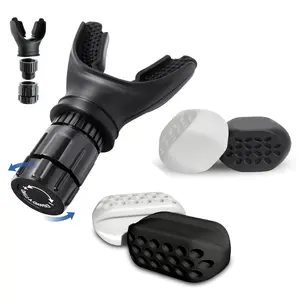 Jawline Exerciser And  Respiratory Trainer Exerciser For Men & Women - Powerful Jaw Trainer - Resistance Levels - Double Chin Reducer Eliminator