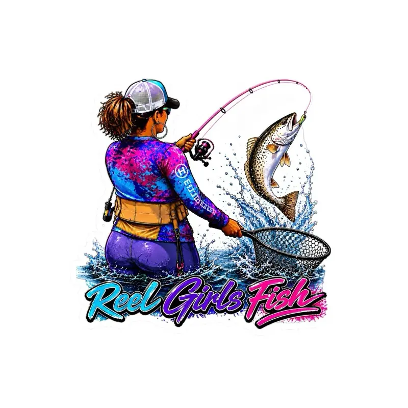 Reel Girls Fish sticker