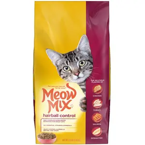 Meow Mix Hairball Control Dry Cat Food, 6.3 Pound Bag
