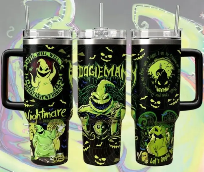 Halloween Oogie Boogie Tumbler, Boogie Man Stainless Tumbler, Horror Movie Tumbler Cup, Nightmare Before Christmas Gift, Gift for your Health