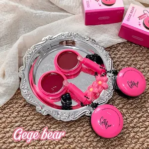 Gege Bear Lip Balm Set, Dual Effect Velvet Mist & Glossy Finish, Moisturizing & Matte Texture, Daily Use Lip Care Essentials