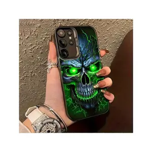 Luminous Skull Illustration  Case For Samsung Galaxy S20 S21 S22 S23 S24 S25 Ultra/Plus/FE/Edge/+ For Galaxy A12 A13 A14 A15 A23 A25 A35 A53 A54 A55 A71 A03S
