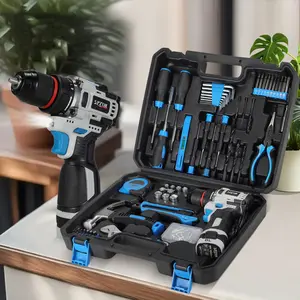 SPZTJK Power Drill Cordless，Screwdriver，Electric Power Drills Set Tool Drills Cord-less Set with Battery and Charger，Cordless Drill with LED Light, Kit for Home