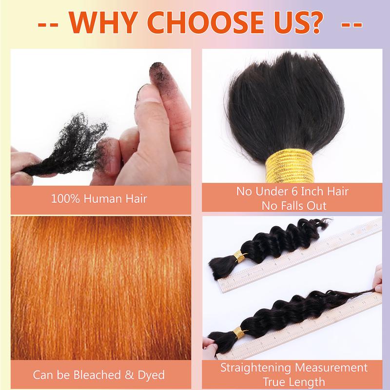 Bohemian Braiding Human Hair, Deep Water Wave Bulk Braiding Hair, 12A Grade Wet & Wavy Curly Human Hair Extensions, 3 Bundles 110g, Natural Color, Weft-Free Design, Unisex Hair Pieces Bohemian Braiding Human Hair, Deep Water Wave Bulk Braiding Hair, 12A Grade Wet & Wavy Curly Human Hair Extensions, 3 Bundles 110g, Natural Color, Weft-Free Design, Unisex Hair Pieces