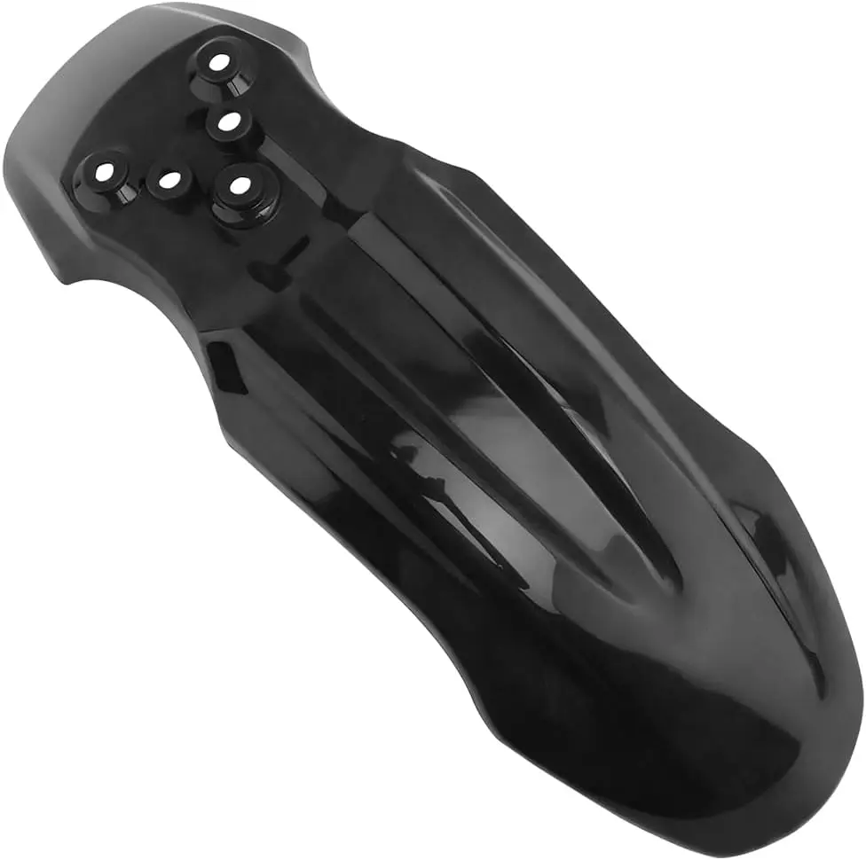Motorcycle Front Wheel Mudguard, Motorbike Front Fender Protector Parts, Bicycle Number Plate Wheel Mud Guard Accessories, Universal for 125CC Pit PRO Trail Dirt Bike (Black)