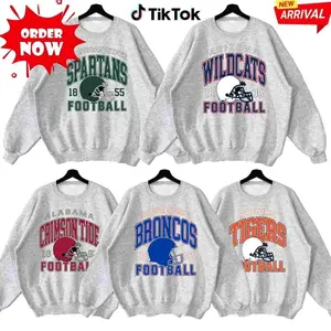 (SALE OFF 56%) Custom College Football Sweatshirt, Vintage University Team Graphic Pullover, Football Game Day Fan Crewneck, Sports Lover Gift RD