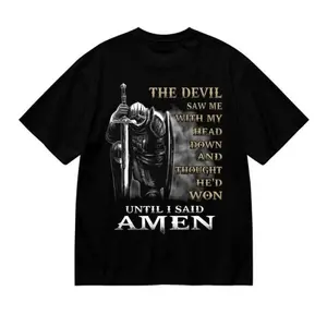 Men's Vintage Templar Cross Graphic Crew Neck (Round Neck) Menswear Top, 3D Printed Plus Size Black Streetwear Short Sleeve (Shortsleeve) Street Casual Daily Wear Basic Fashion Tee deo merch funny shirts men meme toby keith white target bacon 2000s