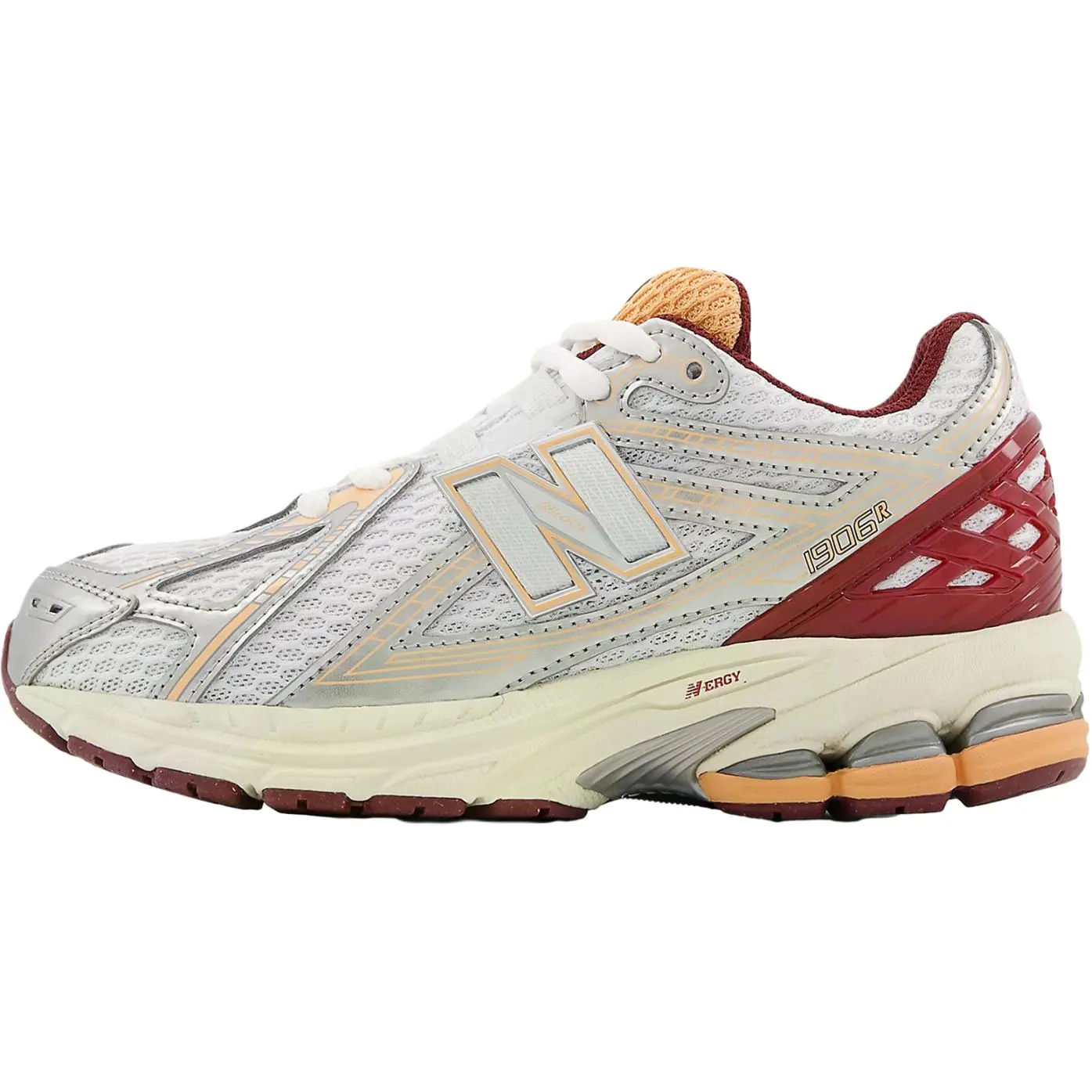 New Balance 1906 Silver Metallic Monarch Burgundy Youth Walking Running Sneakers - Comfy Trendy Everyday Sports Footwear for Girls, Women’s Gym Shoes, No, Suede