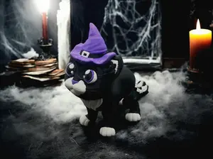 3D Printed Articulated Luna the Witch Cat Fidget - Fidget Animal Friend