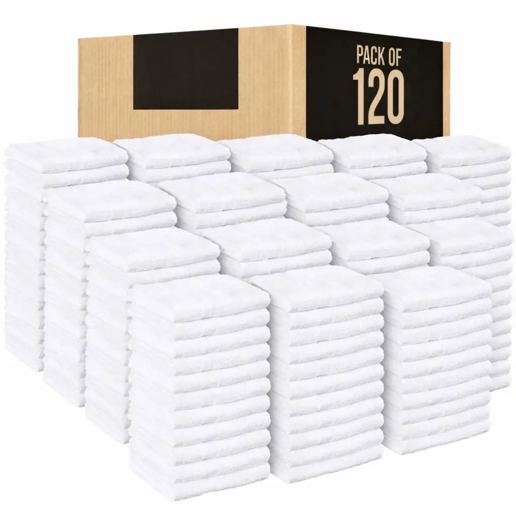 120 white salon towels