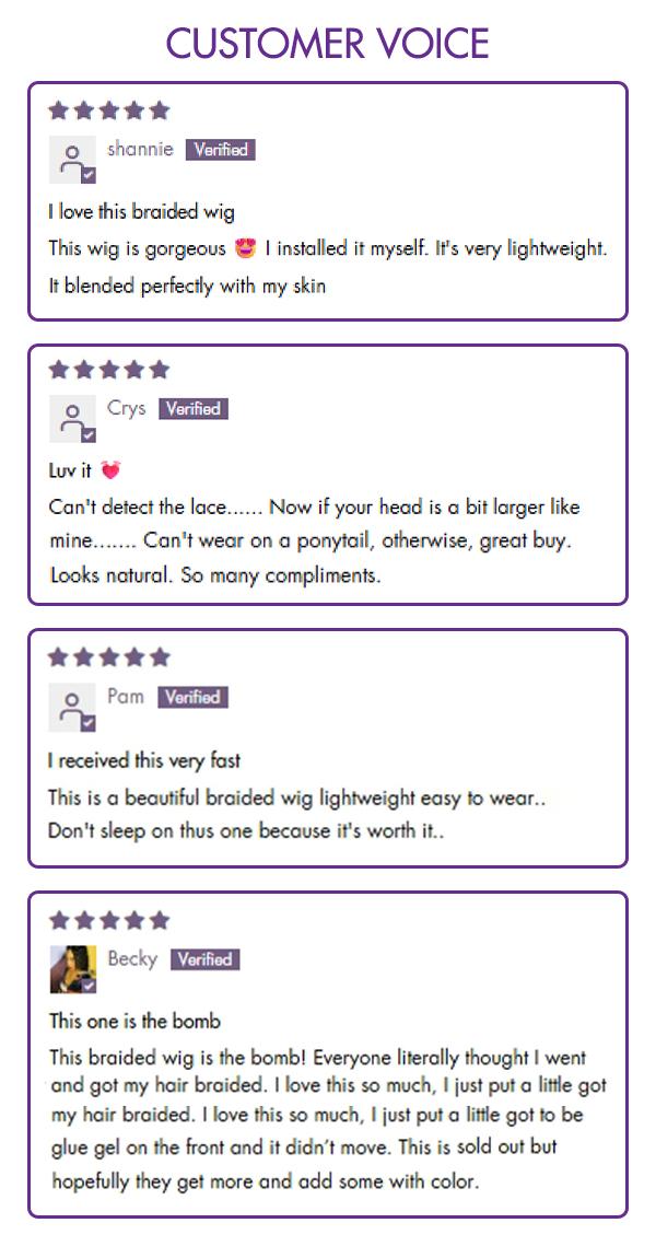 Luvme Braided Wig Knotless 26'' Braids Wig Boho Briaded Wigs Box Braid Human Hair Curls Flexi-Fit Invisi Drawstring Cap HD Full Lace Super Natural Scalp