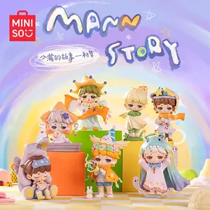 【Holiday Gift】MINISO MANN STORY "Creative Me" Series Blind Box, Cute Decorative Figurines for Desktop/Shelf, Ideal Gift for Women, Holiday & Holiday Haul