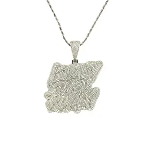 Bubble Letter New Iced Out Bling CZ Loyalty Over Royalty Pendant Necklace Cubic Zirconia Two Tone Color Charm Men HipHop Jewelry gifts girlfriend cat keychain necklace alexandrite wedding ring Cute Animal Earring grocery chains offer malcolm todd