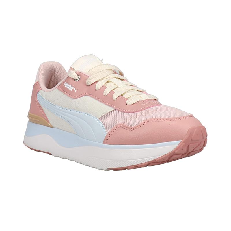 PUMA Womens Pulsar Graphic Lace Up Sneakers Shoes Casual - Off White, Pink