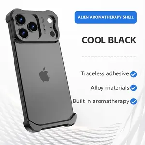 Luxury Irregular Titanium Alloy Bumper For IPhone 17 Air Pro Max 16 15 14 13 Lens Protector Shockproof Borderless Protect Cover