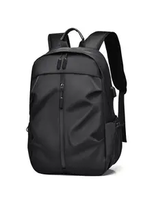 Men's Casual Large Capacity Backpack, Multi-functional Laptop Backpack, Fashionable Backpack for Work & Travel, Casual Trendy Versatile High-quality Daily Commuting Bag