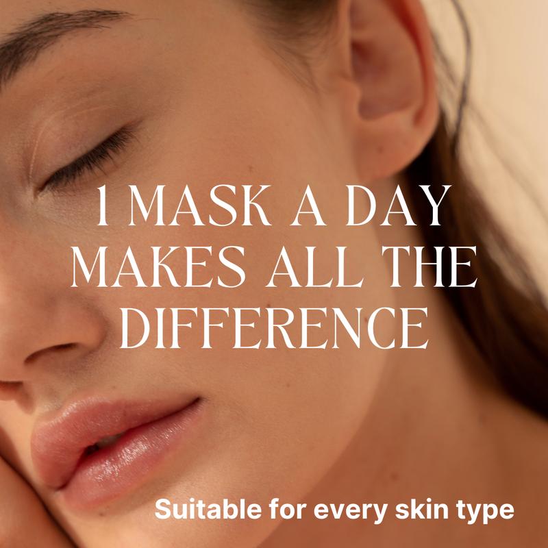 Melting Collagen Hydrogel Face Mask, Vegan K‑Beauty Skincare for Deep Hydration, Firming & Glass Skin Glow 30-Minute Melting Sheet, Paraben-Free, Made in Korea