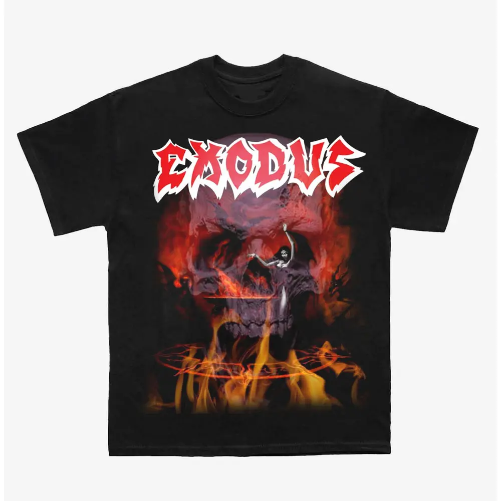 Exodus Metal Band Tee, Speed Metal Graphic T-Shirt, Casual Music Wear