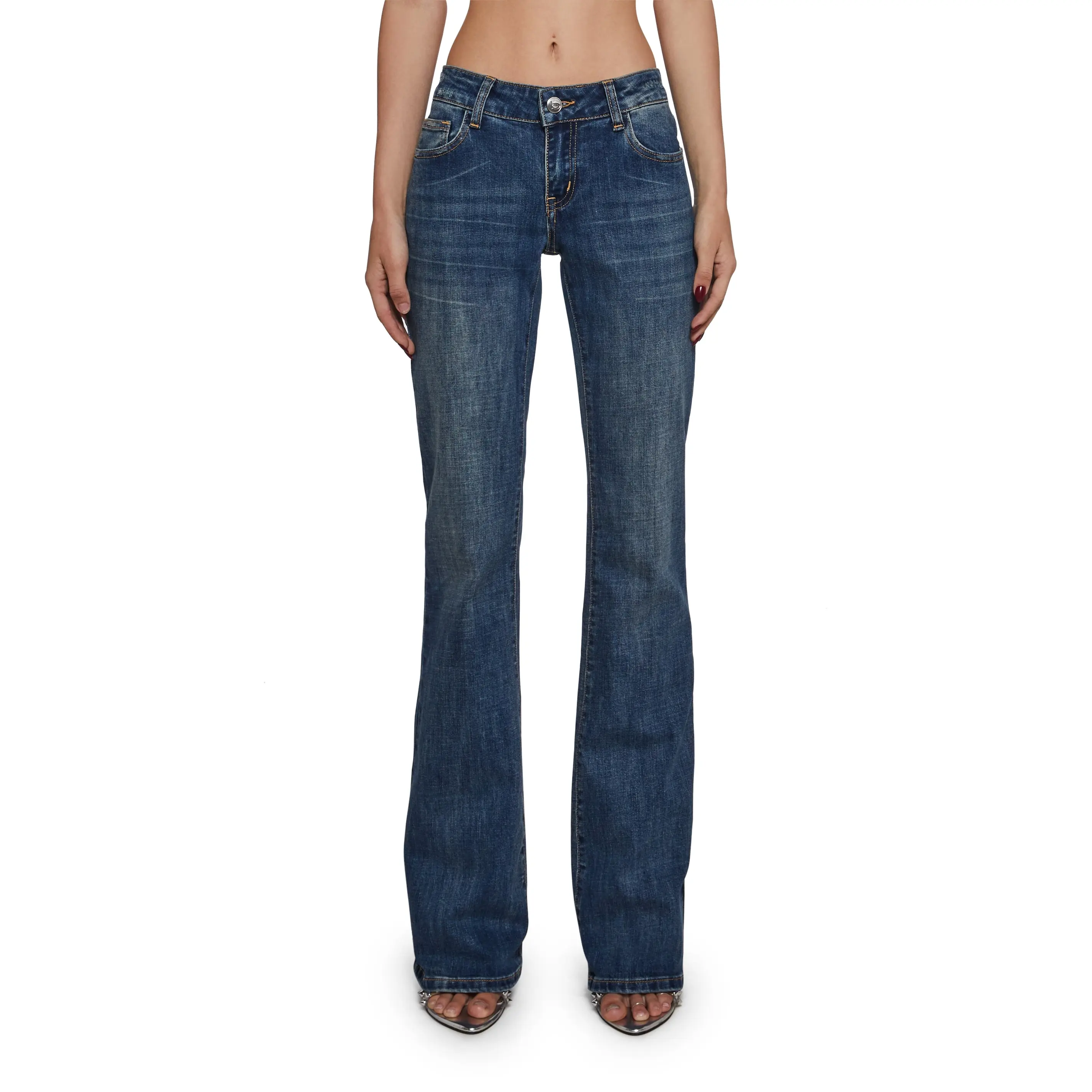 Low Rise Boot Cut Jeans