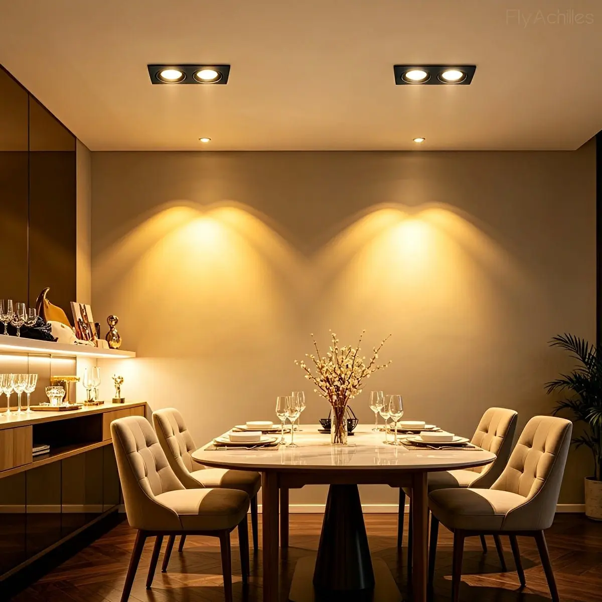 Dimmable Modern Minimalist 2-Lights Ceiling Downlight Recessed LED Spotlight