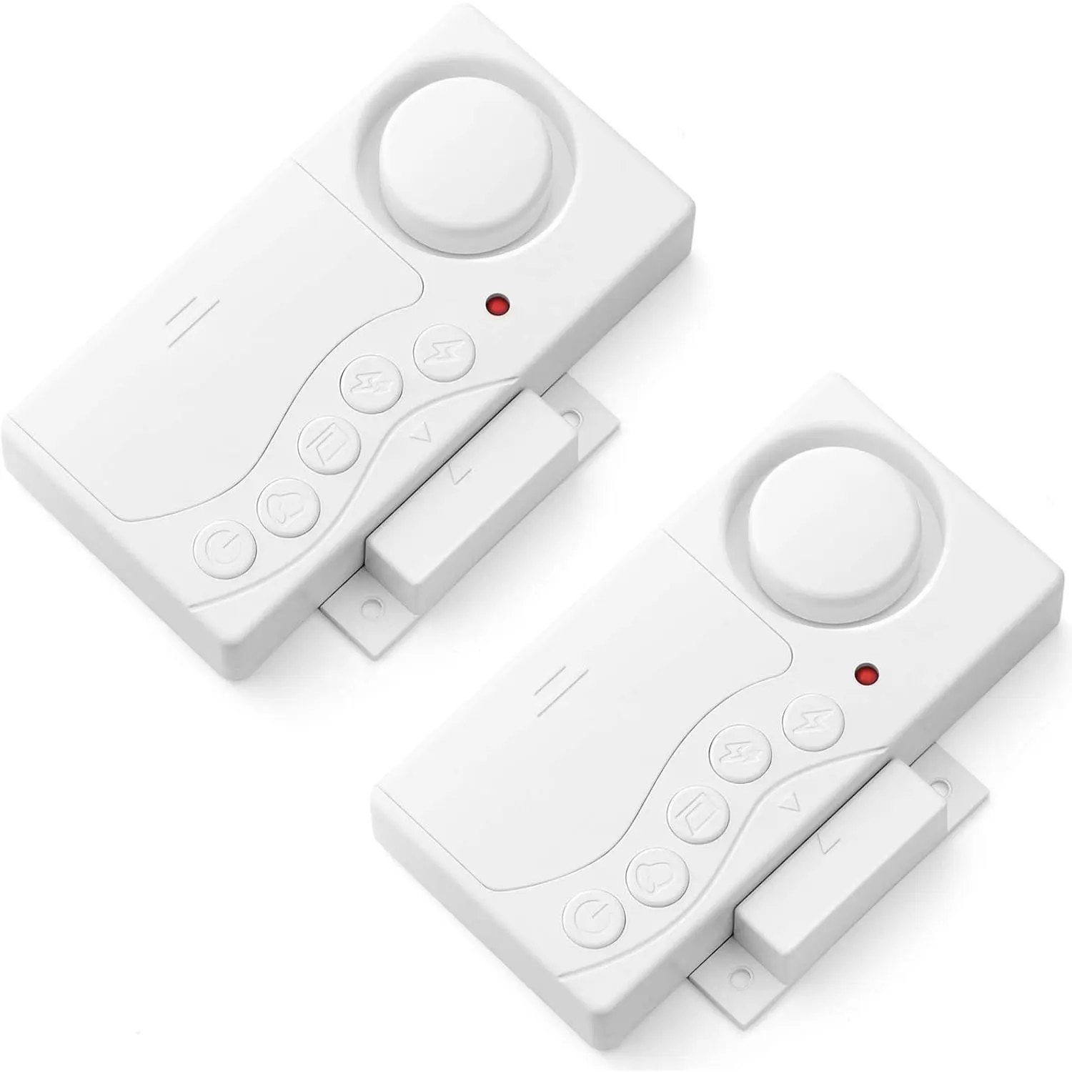 Freezer Door Alarm When Left Open, 3/15/30/60 Seconds Adjustable Delay Wireless Fridge Alarm, 4-in-1 Sensor Chime Door Open Loud Bells Chimes 108dB, Refrigerator Alert 2 Pack