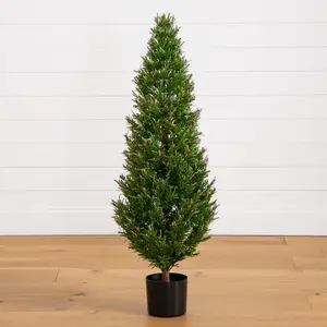 4' UV Resistant Artificial Rosemary Cone Topiary Tree (Indoor/Outdoor)