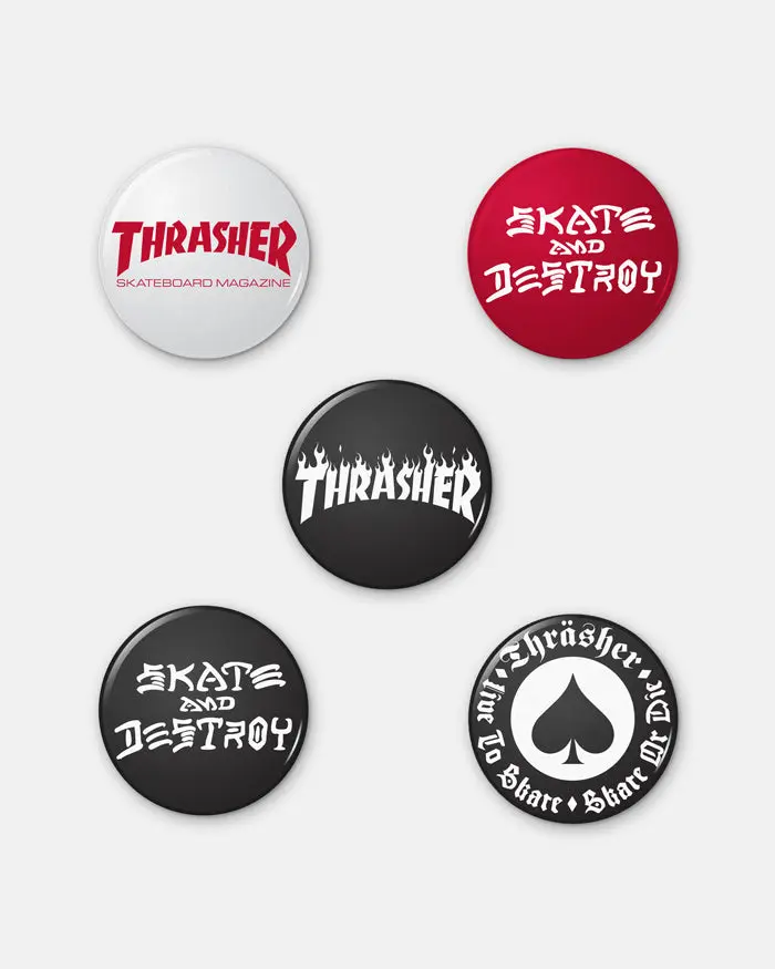 LOGO BUTTONS - 5 PACK