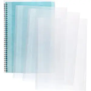 ONLYKXY 10pcs Clear Exercise Book Covers for Home Office Books Waterproof Plastic Sleeves (A4)