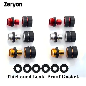 Zeryon Garden Hose Quick Connect Fittings – Rust-Proof, Fits Standard US 3/4” Hoses, Thickened Washer for No Leaks, Connect in Seconds, No Tools female hose fitting swivel m22 fathersdaygift