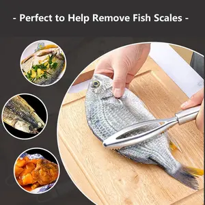 Stainless Steel Fish Scale Scraper, Durable Kitchen Tool for Home & Restaurant Use, Essential Small Appliance for Removing Fish Scales, Kitchen Gadgets, Kitchen Accessories