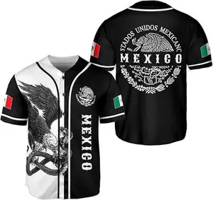 Sublimation Mexico Baseball Jersey Softball & Baseball Uniform for Men