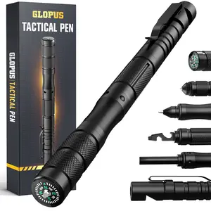 Fathers Day Gift 9-in-1 Multi-Tool Pen - Heavy Duty EDC Gear with Compass, Men Gifts for Husband Dad, Cool Gadgets for Men, Apply to Survival, Camping,  Hunting and Hiking, #fathersdaygift