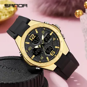 Fashion Ladies' Watch: Stylish aesthetic design, multi-functional water resistance, luminous display, date and calendar functions, soft silicone strap—perfectly complements both casual and formal attire