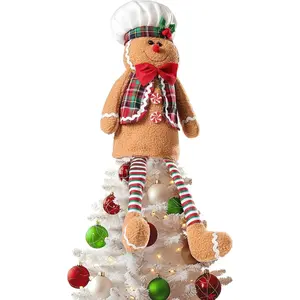 Funny Unique Gingerbread Man Christmas Tree Topper Christmas Tree Decorations