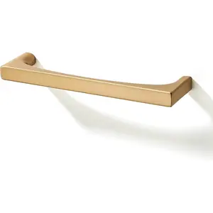 10 Pack Solid Cabinet Handles -5"(128mm) Hole Center Cabinet Handle Champagne Bronze Cabinet Pulls,Heavy Duty Cupboards Handles, Drawers and Bathroom Hardware