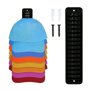 Baseball Cap Storage Rack, Wall Mounted Hat Display Rack, Hat Storage Organizer, Home Organizer for Bedroom, Living Room, Office, Decor, Wall Mounted Hanger, Hat Hanger Holder