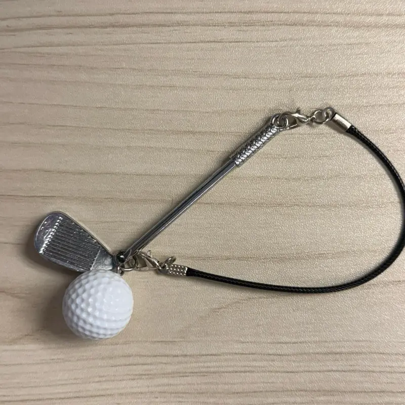 Labubu accessory gold club and ball Labubu accessory gold club and ball