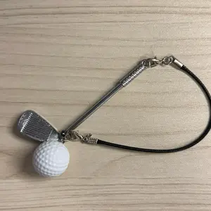 Labubu accessory gold club and ball