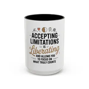 Inspiring Accent Coffee Mug, Motivational Gift, Self-Help Drinkware, Home Office Decor, Positive Affirmation Mug