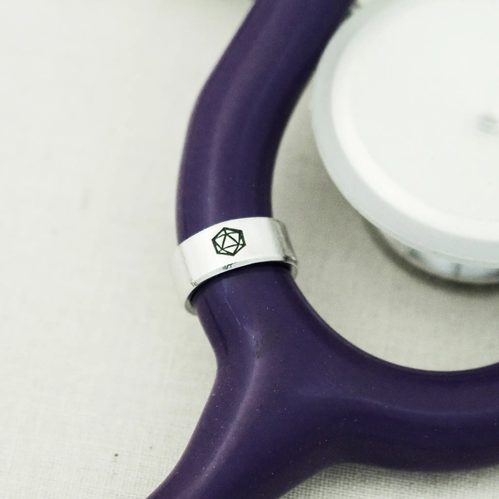 d20 Stethoscope Charm - Handmade Stethoscope ID Tag, Nurse RN BSN Doctor Gift, Stethoscope Accessories, Stethoscope Charm