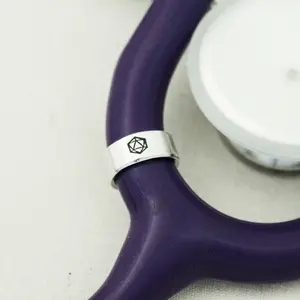 d20 Stethoscope Charm - Handmade Stethoscope ID Tag, Nurse RN BSN Doctor Gift, Stethoscope Accessories, Stethoscope Charm