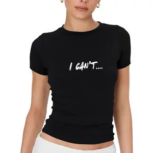 "I can't..." Funny Women's T-Shirt, Casual Wear, Gift for Her, Humor Tee, Everyday Style, Statement tee, Womenswear, Graphic, Cotton Fabric