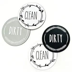 1 Pc Dishwasher Magnet,Dishwasher Clean Dirty Sign,Dishwasher Magnet,CleanTok,Clean Dirty Sign,Strong Magnet,Reversible/Double Sided,Easy to Read,Non-scratch,Waterproof,KitchenHacks,No More Guesswork,Kitchen Life Saver,Aesthetic Kitchen Decor