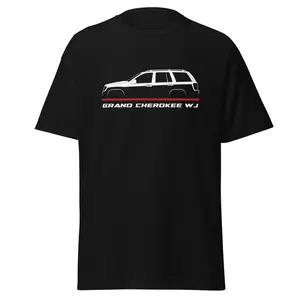 Premium T-Shirt For Grand Cherokee WJ 1999-2004 Car Enthusiast Grandpa Dad Son Birthday Gift Men's Tee