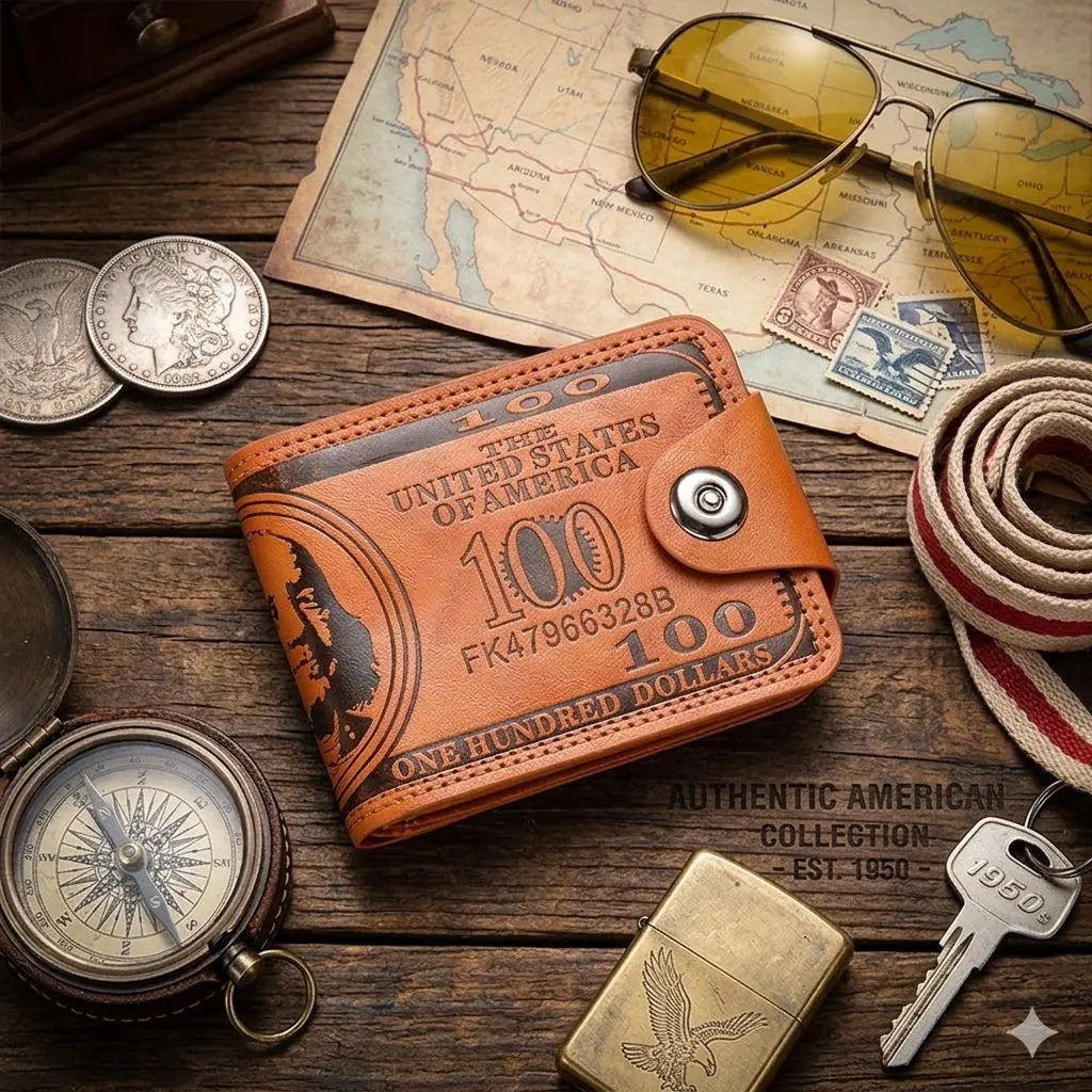 GOODBEE Men's Stylish Bifold Wallet – High Capacity Card Holder with Multiple Card Slots, Cash Storage & Snap Closure