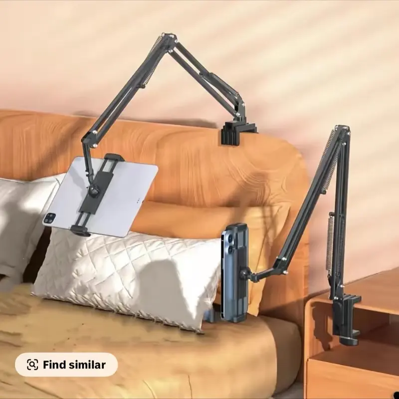 Tablet Stand,iPad Stand,Phone Holder,360-Degree Rotating Adjustable Metal Bed Frame for Tablet Desktop Suitable for iPad iPhone X iPad Pro 4.5-12.9-Inch Screen Smartphone Tablet Computers Kindle