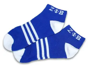 Zeta Phi Beta Ankle Socks Blue